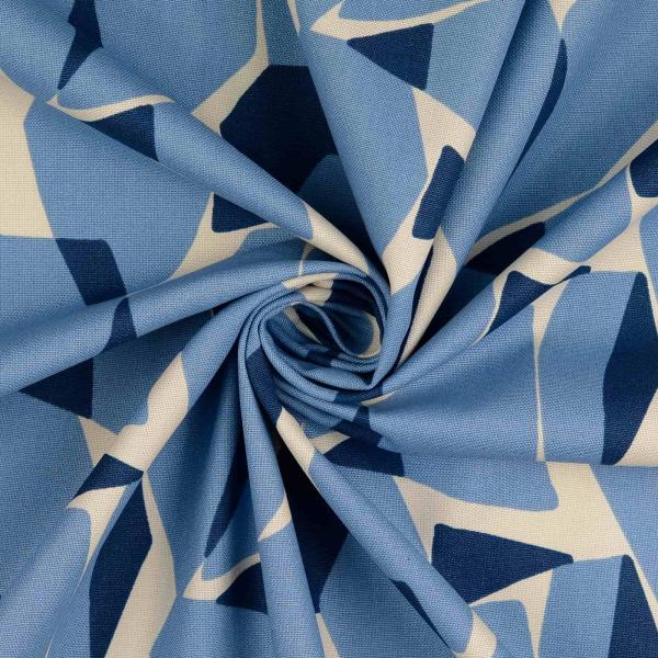 Canvas, bleu/naturweiß